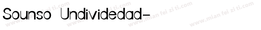 Sounso Undividedad字体转换